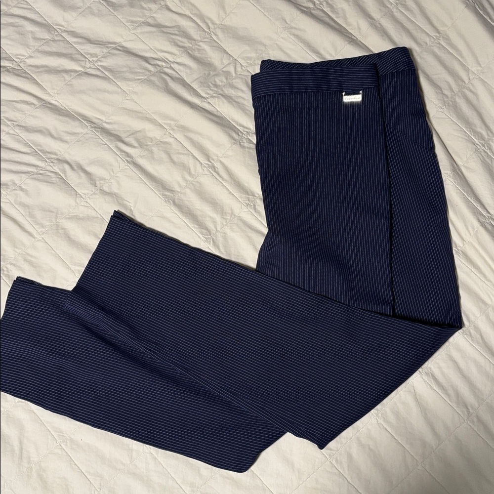 Calvin Klein pinstripe navy pants